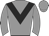 Grey body, black chevron, grey arms, grey cap