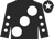 Black, large white spots, black sleeves, white spots, black cap, white star