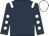 Dark blue, white epaulets, dark blue sleeves, white spots, white cap
