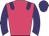 Rose body, purple epaulettes, purple arms, purple cap