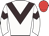 White body, brown chevron, white arms, brown chevron, red cap