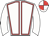 White body, red seams, white arms, white cap, red quartered