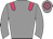 Grey body, rose epaulettes, grey arms, grey cap, rose hooped