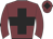 Garnet, black cross, garnet arms, garnet cap, black diamond