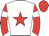 White body, red star, red arms, white armlets, red cap