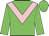 Green, Pink chevron, Green sleeves and cap