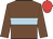 Chocolate, Light Blue hoop, Red cap