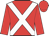 red, white cross belts