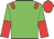 green, red epaulettes, halved sleeves, red cap