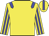 yellow, blue epaulets, striped sleeves, stripe on cap