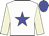 White, blue star, Beige sleeves, Blue cap