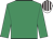 Emerald green, white and brown striped cap