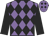 Mauve and black diamonds, black sleeves
