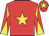 Red, yellow star, diabolo on sleeves and star on cap