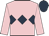 Pink, dark blue triple diamond and cap