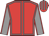 Red, grey seams, grey sleeves, red seams, red & grey striped cap