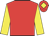 Red, yellow sleeves, red cap, yellow diamond