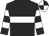 Black, white hoop, hooped sleeves, quartered cap