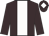 Brown, white panel, white diamond on cap
