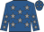 Royal blue, grey stars