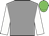 grey, white sleeves, green cap