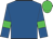 Royal Blue, Lime Green armlets and cap