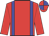 red, blue braces, quartered cap