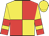 Yellow and red quartered, yellow sleeves, red armbands and cuffs, yellow cap