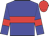 blue,, red hoop and armlets, red cap
