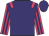 Purple body, rose epaulettes, rose arms, purple striped, purple cap