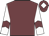 Garnet body, white arms, garnet chevron, garnet cap, white diamond