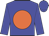 Blue body, orange disc, blue arms, blue cap