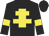 black, yellow cross of lorraine, yellow armbands