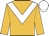 Old gold, white chevron, white cap