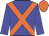 blue, orange cross sashes, orange cap