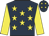 Dark Blue, Yellow stars, sleeves and stars on cap