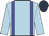 Light blue, blue braces, dark blue cap