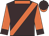 Brown, orange collar, sash, orange sleeves, brown cuffs, brown cap, orange peak