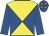 Royal blue & yellow diabolo, royal blue sleeves, yellow stars on cap
