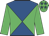 EmGreen & royal blue diabolo, emGreen sleeves, emGreen cap, royal blue stars