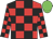 Red and black checks, green cap