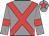 grey, red cross sashes, red armlets, red star on cap