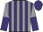 grey, Purple stripes, grey and purple halved sleeves, purple cap