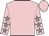 Pink, grey stars on sleeves