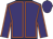Purple, orange seams, purple cap