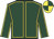 Dark green, yellow seams, quartered cap