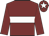 Maroon, white hoop, maroon sleeves, white star on cap