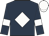 Dark blue, white diamond, armlets and cap
