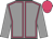 Grey body, rose seams, grey arms, rose cap