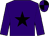Purple, black star, quartered cap